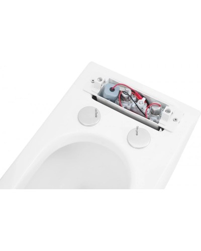 Напольный унитаз с сиденьем микролифт с импульсным смывом Abber Rechteck AC1213P