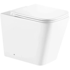 Приставной безободковый унитаз с сиденьем микролифт GID TRS-264