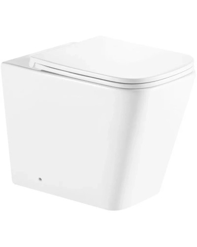 Приставной безободковый унитаз с сиденьем микролифт GID TRS-264