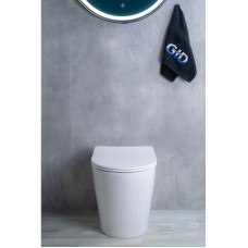 Приставной безободковый унитаз с сиденьем микролифт GID TRS-263