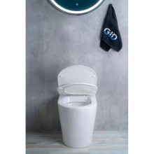 Приставной безободковый унитаз с сиденьем микролифт GID TRS-263