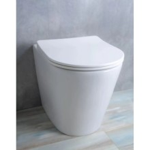 Приставной безободковый унитаз с сиденьем микролифт GID TRS-263