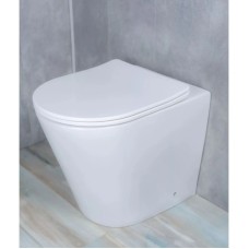 Приставной безободковый унитаз с сиденьем микролифт GID TRS-263