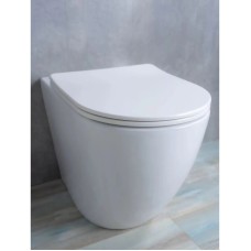 Приставной безободковый унитаз с сиденьем микролифт GID TRS-269