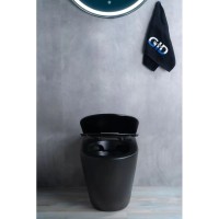 Приставной безободковый унитаз с сиденьем микролифт GID TRS-269BM