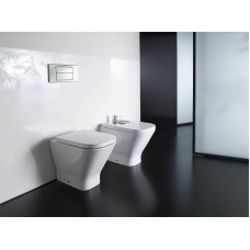 Комплект унитаза со смывным бачком Roca The Gap 893109000 с сиденьем Микролифт и клавишей смыва Хром