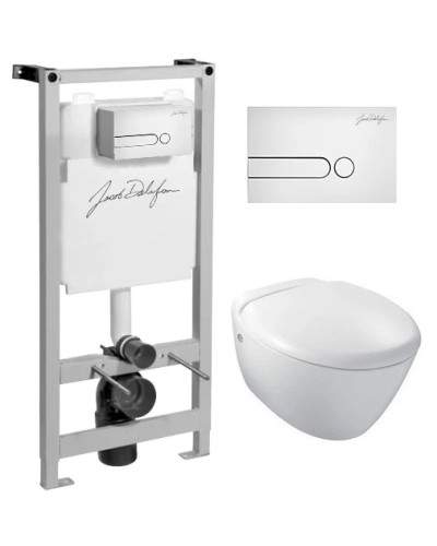 Комплект подвесной унитаз Jacob Delafon Presquile E4440-00 + система инсталляции Jacob Delafon  E5504-NF +E4326-00