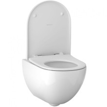 Комплект унитаза Geberit Acanto 500.128.21.A с инсталляцией с сиденьем Микролифт и клавишей смыва Хром