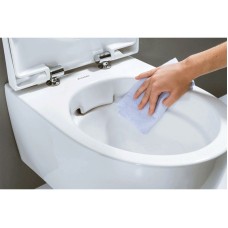 Комплект унитаза Geberit Acanto 500.128.21.A с инсталляцией с сиденьем Микролифт и клавишей смыва Хром