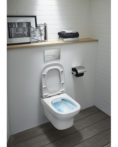 Комплект унитаза Jacob Delafon Vox EDM102-00+E20142-00 с инсталляцией Grohe Rapid SL 38772001 с сиденьем Микролифт и клавишей смыва Хром