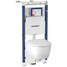 Комплект унитаза Geberit iCon 500.362.TC.I с инсталляцией Duofix с сиденьем Микролифт