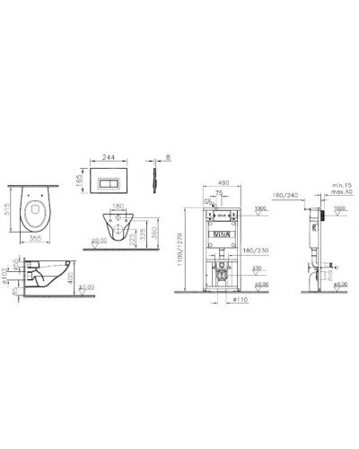 Комплект Vitra Arkitekt 9005B003-7212