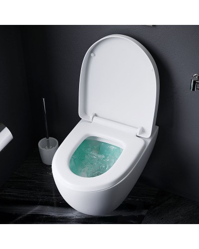 Комплект унитаза AM.PM Awe C111738WH+C117852WH с инсталляцией Viega Prevista Dry 792855 с сиденьем Микролифт и клавишей смыва Хром