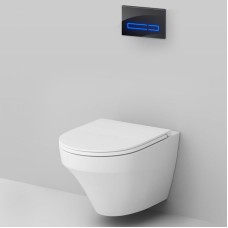 Комплект унитаза с инсталляцией AM.PM Inspire FlashClean IS450A38.501700 с сиденьем Микролифт и Черной клавишей смыва