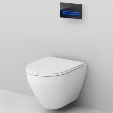 Комплект унитаза с инсталляцией AM.PM Spirit V2.0 FlashClean IS450A38.701700 с сиденьем Микролифт и Черной клавишей смыва