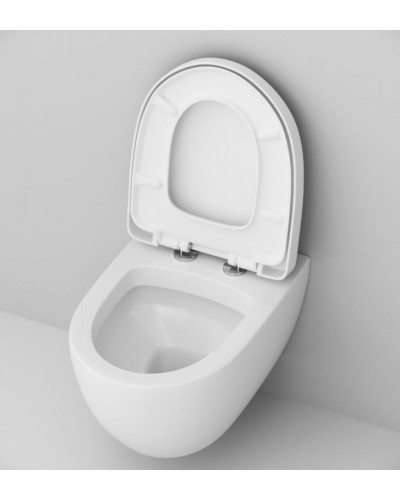 Комплект унитаза с инсталляцией AM.PM Awe IS49051.111738 с сиденьем Микролифт и клавишей смыва Хром