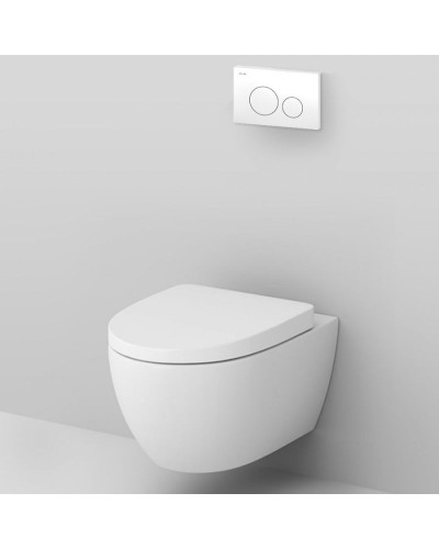 Комплект унитаза с инсталляцией AM.PM Awe IS49001.111738 с сиденьем Микролифт и Белой клавишей смыва