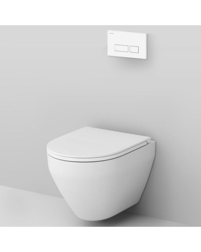 Комплект унитаза с инсталляцией AM.PM Spirit V2.0 FlashClean IS47001.701700 с сиденьем Микролифт и Белой клавишей смыва