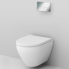 Комплект унитаза с инсталляцией AM.PM Spirit V2.0 FlashClean IS49051.701700 с сиденьем Микролифт и клавишей смыва Хром