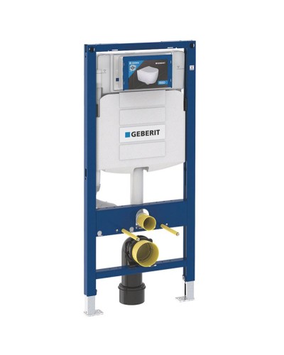 Комплект унитаза с инсталляцией Geberit iCon T54 Rimfree 500.300.01.I с сиденьем Микролифт и Белой клавишей смыва