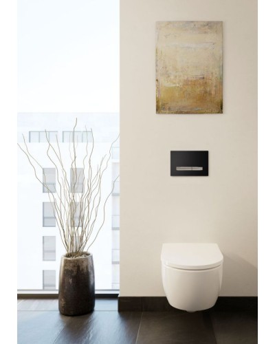 Комплект унитаза с инсталляцией Geberit iCon T54 Rimfree 500.300.01.I с сиденьем Микролифт и Белой клавишей смыва