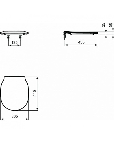Комплект унитаза с инсталляцией Ideal Standard Connect Air P212101 с сиденьем Микролифт и клавишей смыва Хром