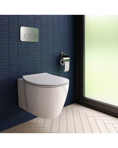 Комплект унитаза с инсталляцией Ideal Standard Connect P211601 с сиденьем Микролифт и клавишей смыва Хром