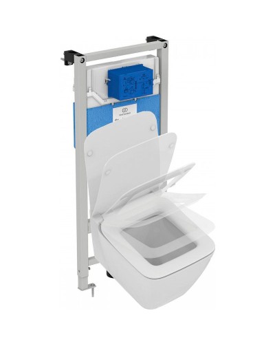 Комплект унитаза с инсталляцией Ideal Standard Strada II E387001 с сиденьем Микролифт