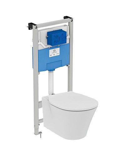 Комплект унитаза с инсталляцией Ideal Standard Connect Air E212101 с сиденьем Микролифт