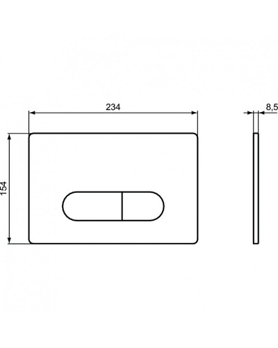 Комплект унитаза с инсталляцией Ideal Standard Tesi R029901 с сиденьем Микролифт и клавишей смыва Хром