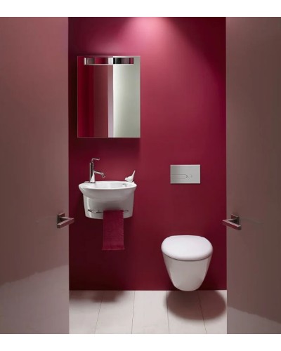 Комплект унитаза с инсталляцией Jacob Delafon Presquile E21743RU-00 с сиденьем Микролифт и клавишей смыва Хром