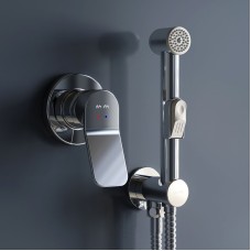 Комплект унитаза с инсталляцией AM.PM Spirit V2.0 CK70HA с сиденьем Микролифт с клавишей смыва Хром с гигиеническим душем и аксессуарами для ванной к