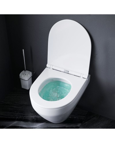 Комплект унитаза с инсталляцией AM.PM Spirit V2.0 CK70HA с сиденьем Микролифт с клавишей смыва Хром с гигиеническим душем и аксессуарами для ванной к