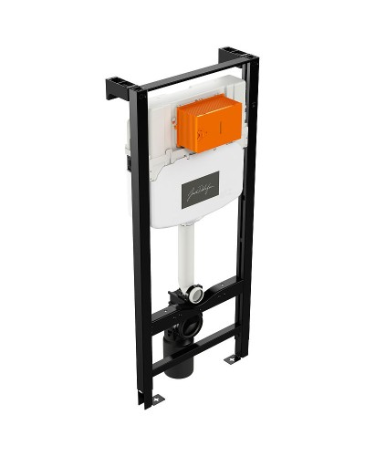 Комплект унитаза с инсталляцией Jacob Delafon Odeon Rive Gauche E21745RU-00 с сиденьем Микролифт и клавишей смыва Хром