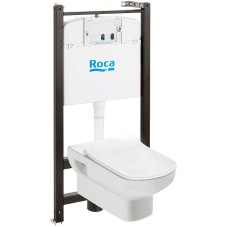 Комплект унитаза с инсталляцией Roca Dama Senso 893104680 с сиденьем Микролифт
