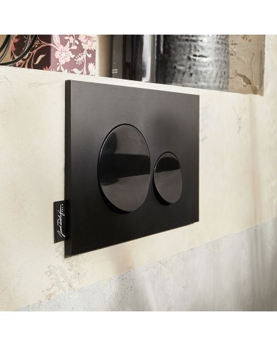 Комплект унитаза с инсталляцией Jacob Delafon Rodin+ E21748RU-00 с сиденьем Микролифт и Черной клавишей смыва