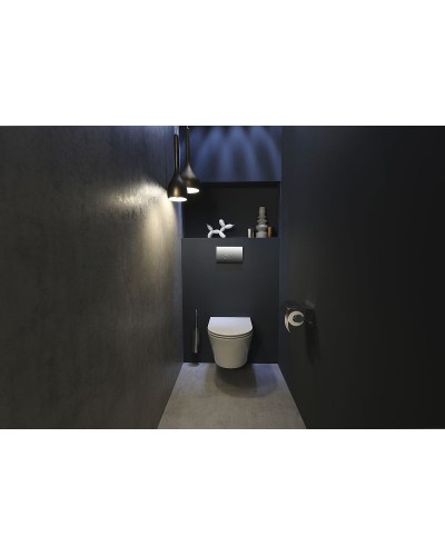 Комплект унитаза с инсталляцией Jacob Delafon Rodin+ E21749RU-00 с сиденьем Микролифт и клавишей смыва Хром