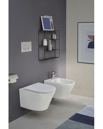 Комплект унитаза с инсталляцией Jacob Delafon Rodin+ E21749RU-00 с сиденьем Микролифт и клавишей смыва Хром