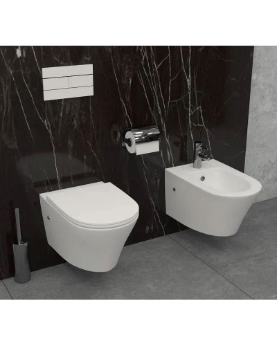 Комплект унитаза с инсталляцией Jacob Delafon Rodin+ E21749RU-00 с сиденьем Микролифт и клавишей смыва Хром