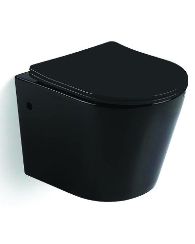 Комплект унитаза CeramaLux B2330В с инсталляцией Grohe Rapid SL 38721001 с сиденьем Микролифт и клавишей смыва Хром