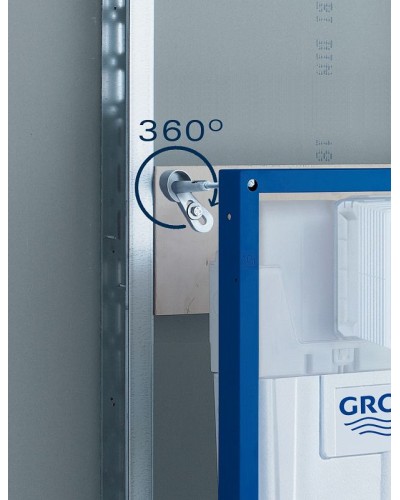 Комплект унитаза AM.PM Awe C111738SC с инсталляцией Grohe Rapid SL 38775001 с сиденьем Микролифт и клавишей смыва Хром