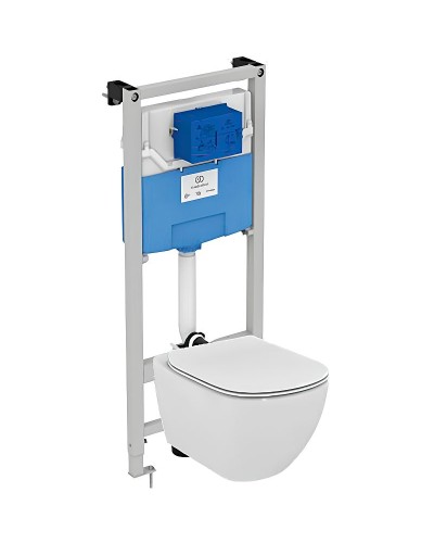 Комплект унитаза с инсталляцией Ideal Standard Tesi T355101PT15 с сиденьем Микролифт