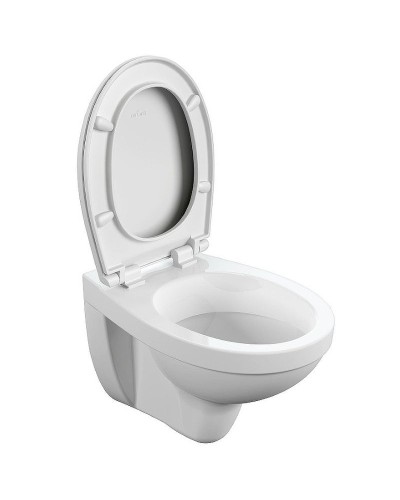 Комплект унитаза Cersanit Delfi TPL S-MZ-DELFI-PL с инсталляцией Grohe Rapid SL 38721001 с сиденьем Микролифт и клавишей смыва Хром