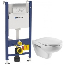 Комплект подвесной унитаз Roca Victoria 34630300R + ZRU8013920 + система инсталляции Geberit 458.124.21.1