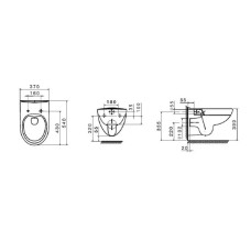 Комплект унитаза с инсталляцией Roca Victoria Pack Rimless 893105010 с сиденьем Микролифт без клавиши смыва