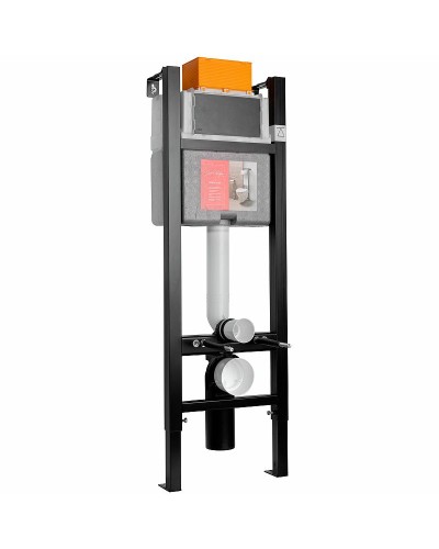 Комплект унитаза с инсталляцией Jacob Delafon Vox E21770RU-00 с сиденьем Микролифт и клавишей смыва Хром