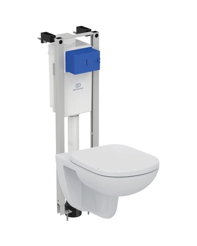 Комплект унитаза с инсталляцией Ideal Standard W440101 с сиденьем Микролифт