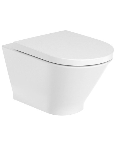 Комплект унитаза с инсталляцией Roca The Gap Round Pack Rimless 893105000 с сиденьем Микролифт без клавиши смыва