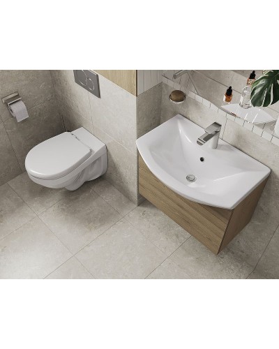 Комплект унитаза с инсталляцией Santeri Альфа 1.3815.9.S00.00B.0 с сиденьем и клавишей смыва Хром