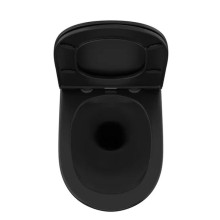 Комплект унитаза Owl 1975 Vind Cirkel-H OWLT190305 с инсталляцией Berges Wasserhaus Novum L5 040215 с сиденьем Микролифт и Черной матовой клавишей смыва